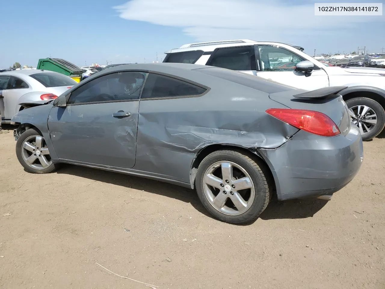 2008 Pontiac G6 Gt VIN: 1G2ZH17N384141872 Lot: 70692364