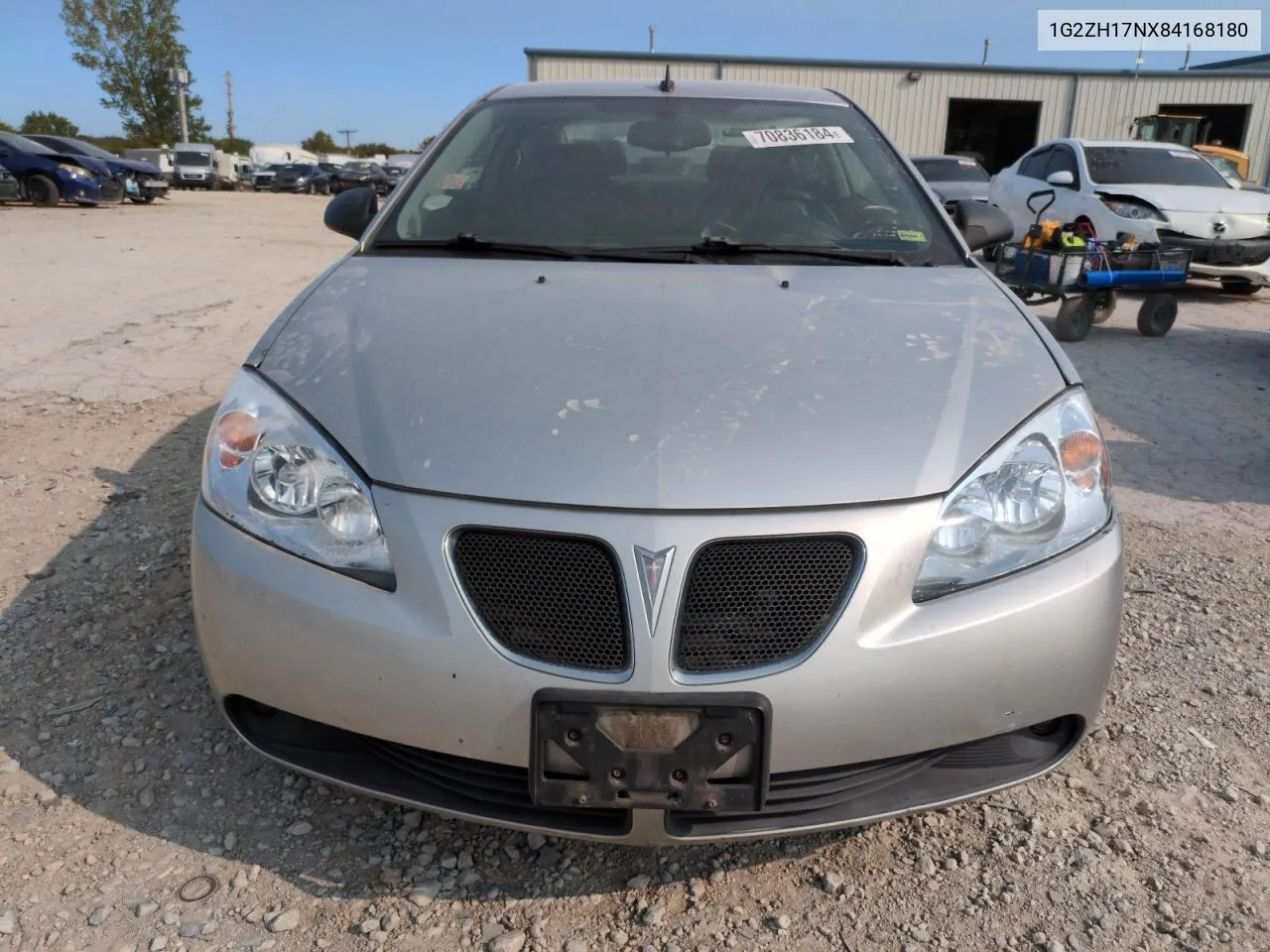 2008 Pontiac G6 Gt VIN: 1G2ZH17NX84168180 Lot: 70836184