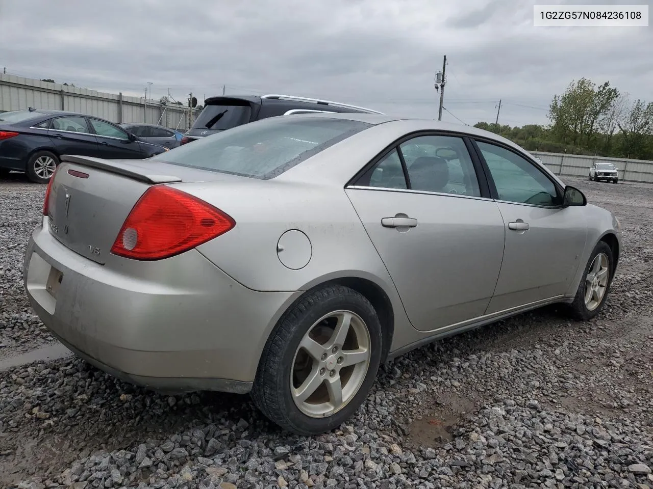 2008 Pontiac G6 Base VIN: 1G2ZG57N084236108 Lot: 71396884