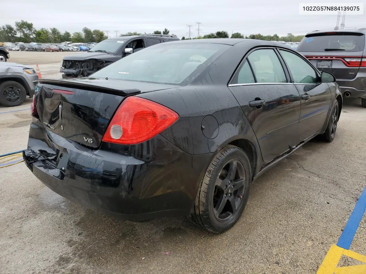 2008 Pontiac G6 Base VIN: 1G2ZG57N884139075 Lot: 72155604