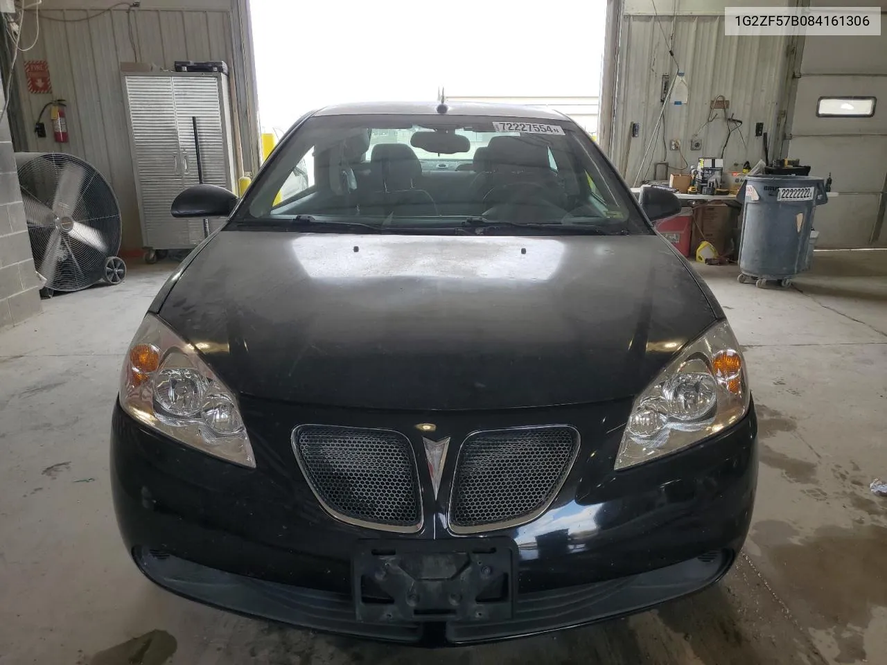 2008 Pontiac G6 Value Leader VIN: 1G2ZF57B084161306 Lot: 72227554