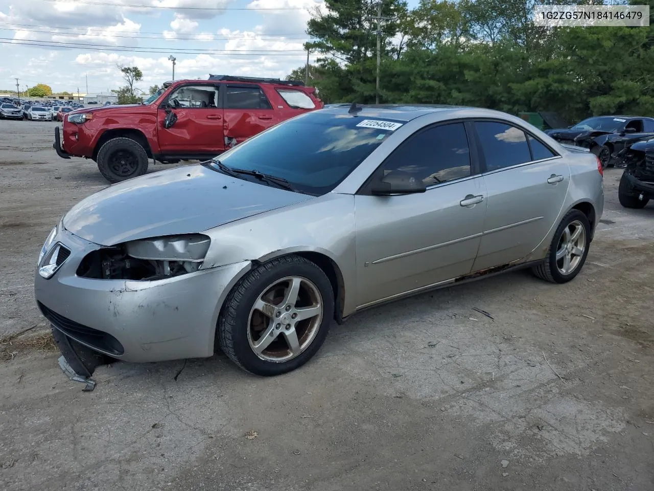 2008 Pontiac G6 Base VIN: 1G2ZG57N184146479 Lot: 72254504