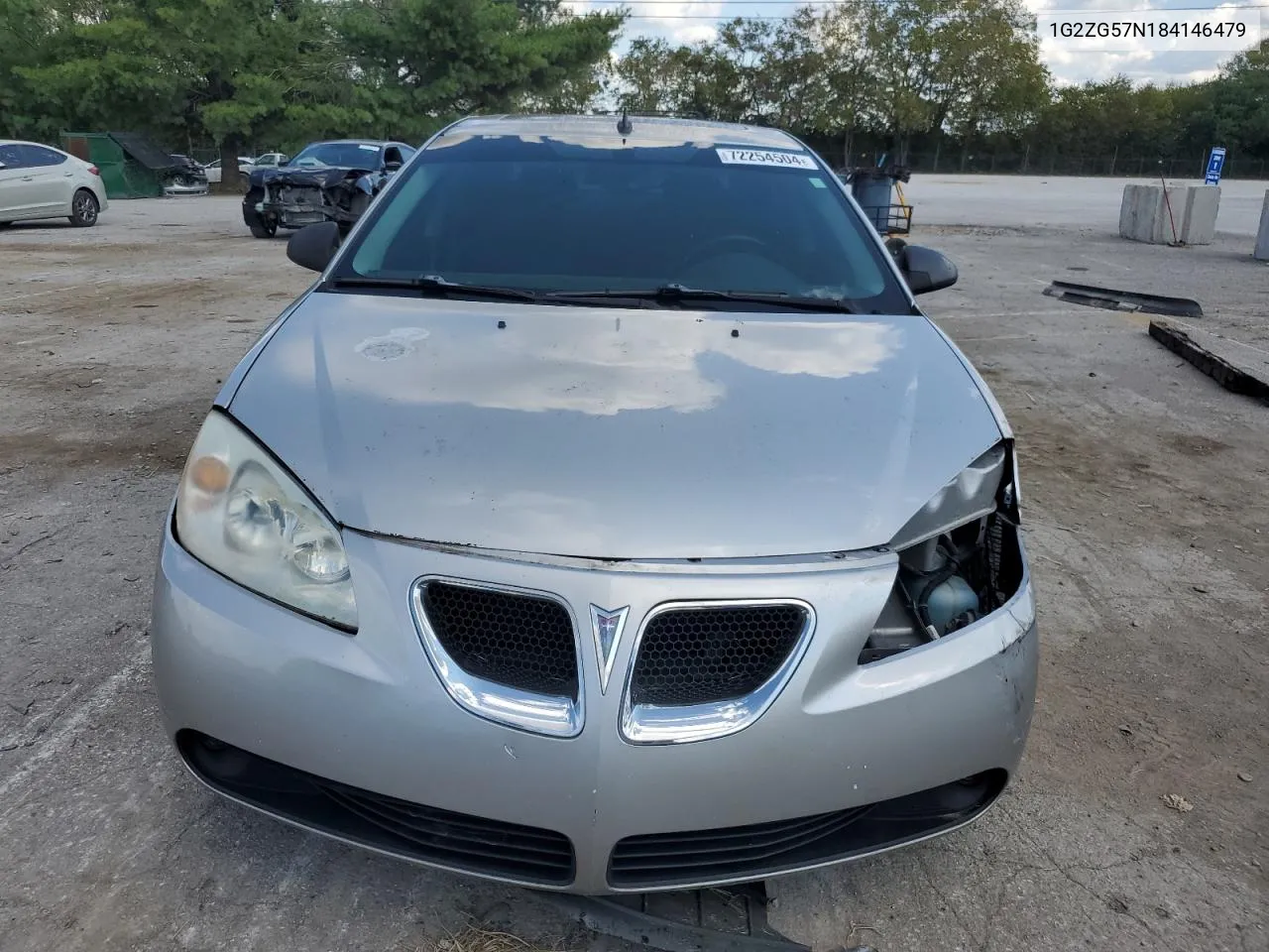 2008 Pontiac G6 Base VIN: 1G2ZG57N184146479 Lot: 72254504