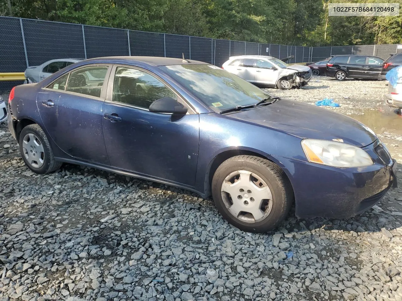 2008 Pontiac G6 Value Leader VIN: 1G2ZF57B684120498 Lot: 72326774