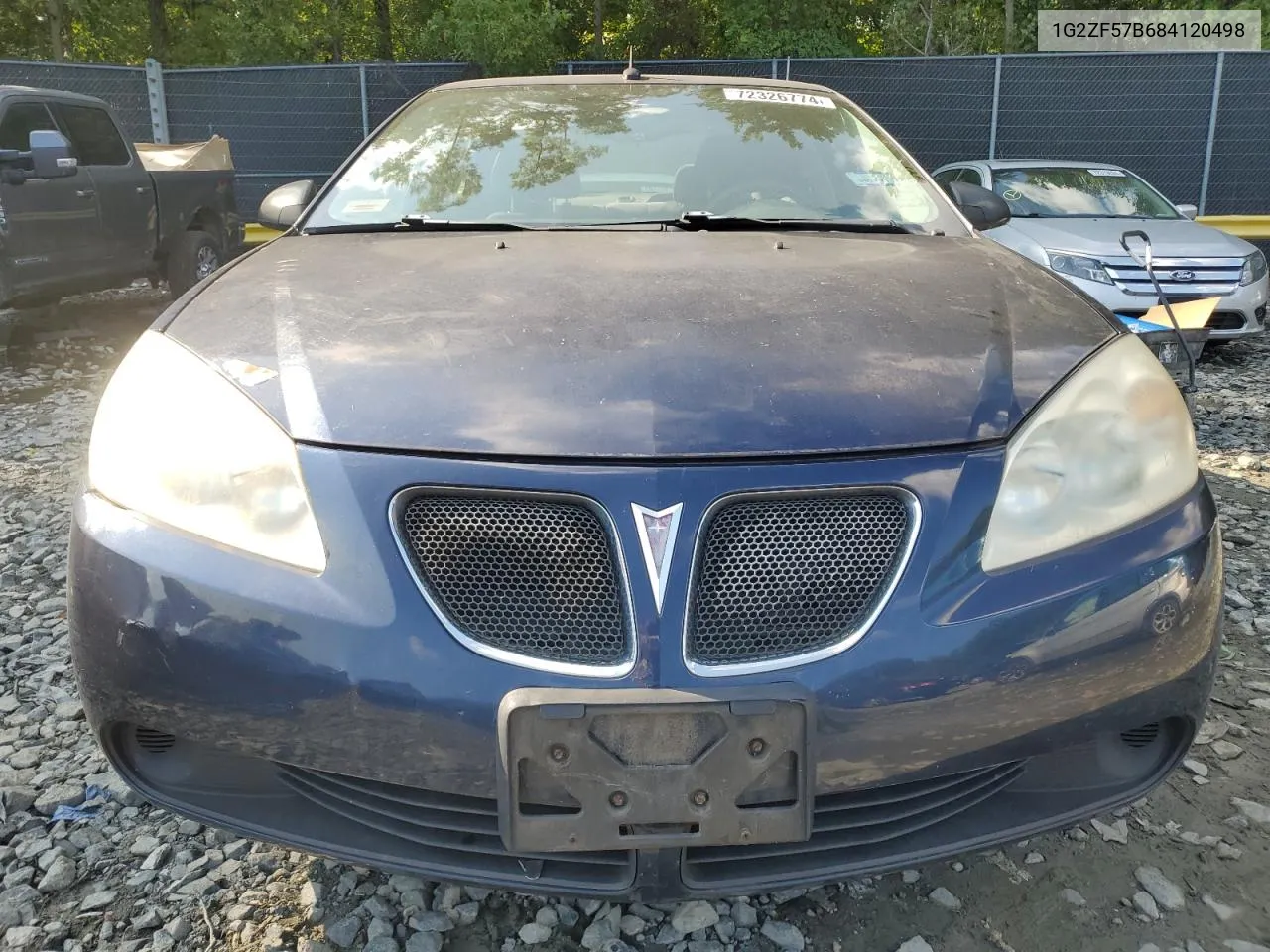 2008 Pontiac G6 Value Leader VIN: 1G2ZF57B684120498 Lot: 72326774