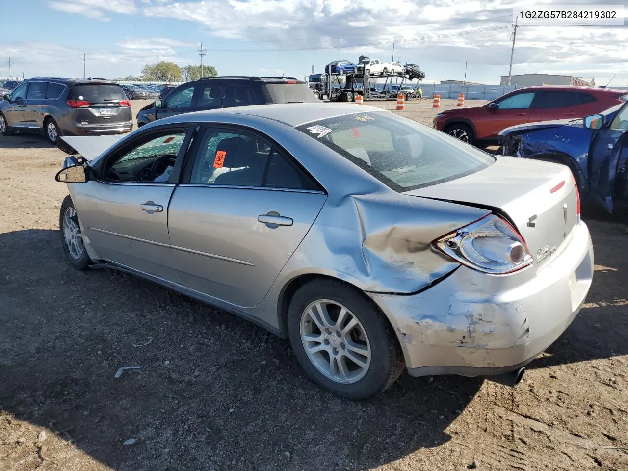 2008 Pontiac G6 Base VIN: 1G2ZG57B284219302 Lot: 72614064