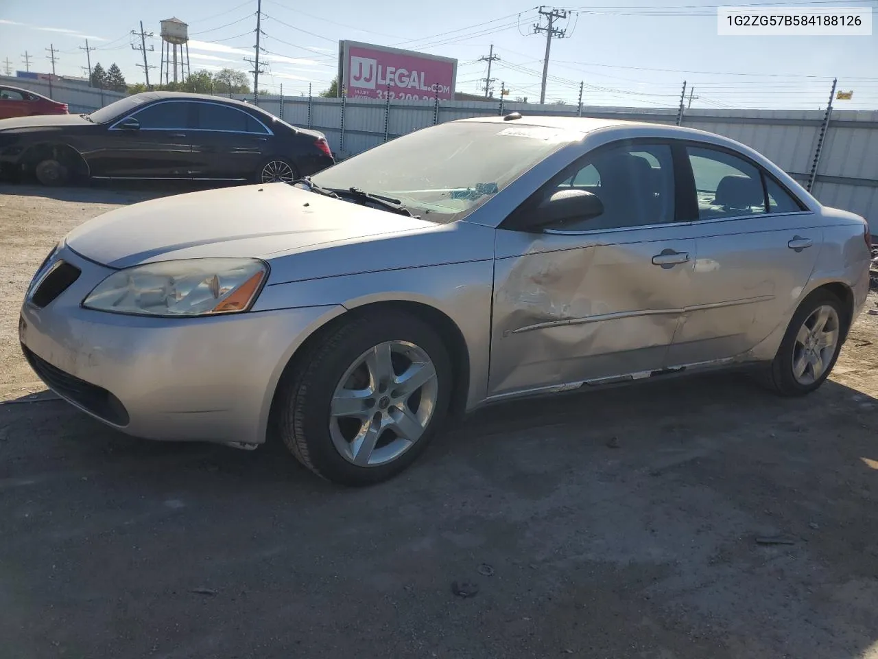 2008 Pontiac G6 Base VIN: 1G2ZG57B584188126 Lot: 72803944