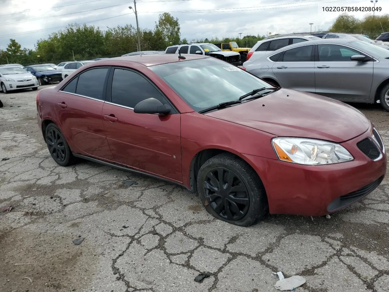 2008 Pontiac G6 Base VIN: 1G2ZG57B584208049 Lot: 73303154