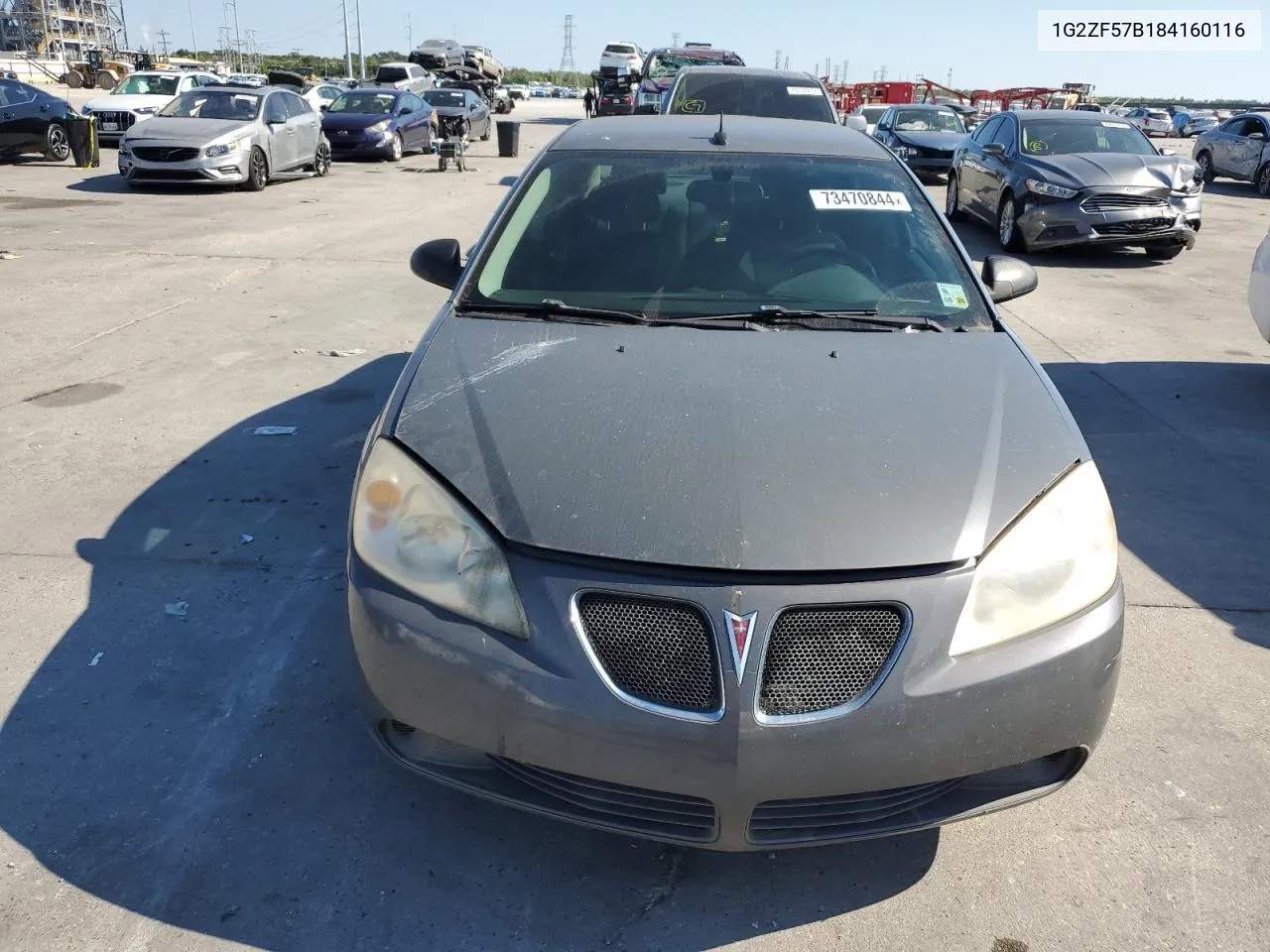 2008 Pontiac G6 Value Leader VIN: 1G2ZF57B184160116 Lot: 73470844