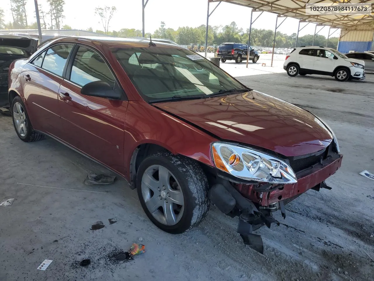 2008 Pontiac G6 Base VIN: 1G2ZG57B984117673 Lot: 73523524