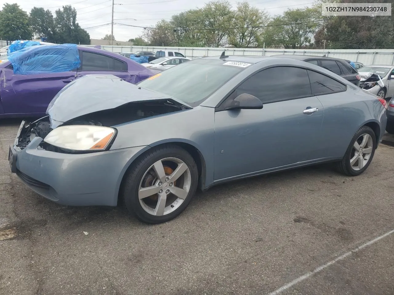 2008 Pontiac G6 Gt VIN: 1G2ZH17N984230748 Lot: 73583874