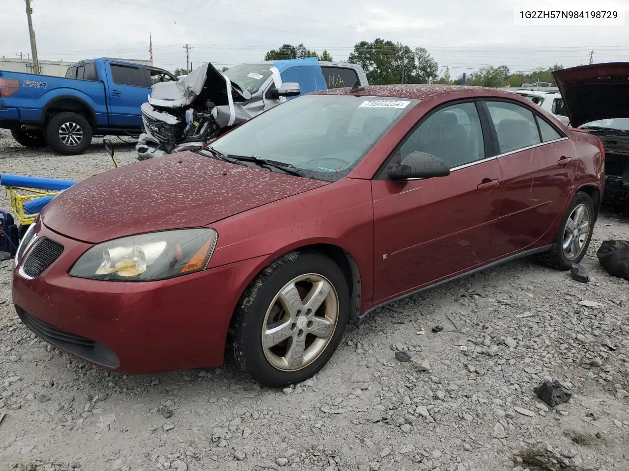 2008 Pontiac G6 Gt VIN: 1G2ZH57N984198729 Lot: 73965254