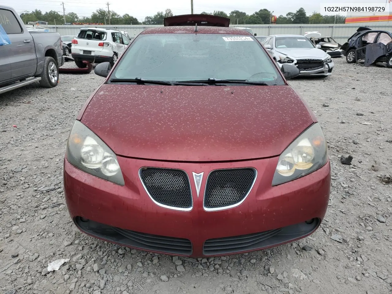 2008 Pontiac G6 Gt VIN: 1G2ZH57N984198729 Lot: 73965254