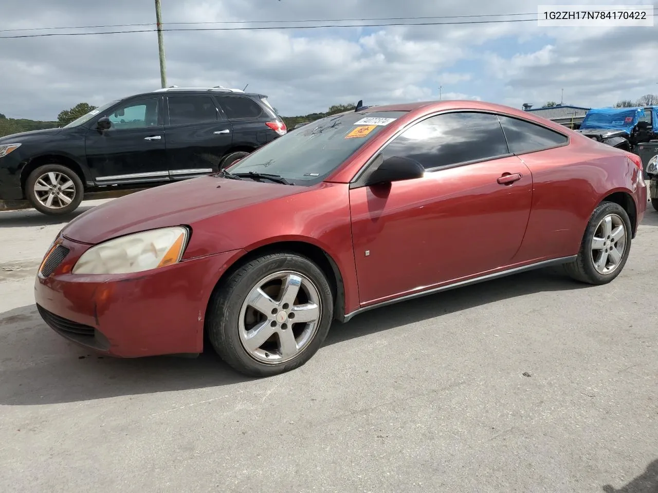 2008 Pontiac G6 Gt VIN: 1G2ZH17N784170422 Lot: 74077374