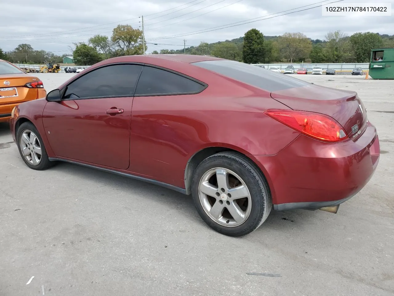 2008 Pontiac G6 Gt VIN: 1G2ZH17N784170422 Lot: 74077374