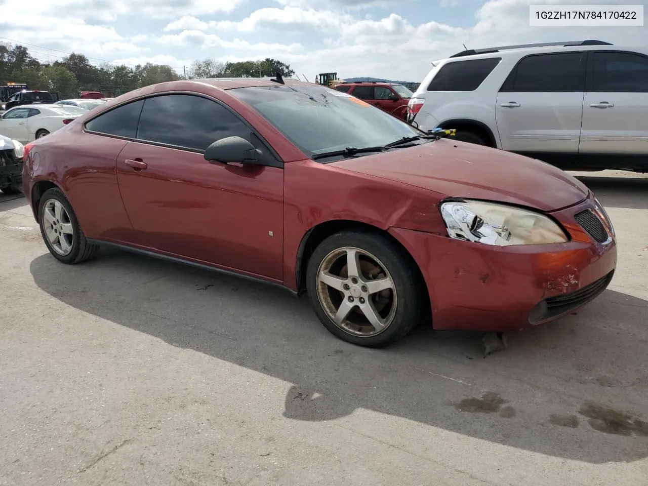 2008 Pontiac G6 Gt VIN: 1G2ZH17N784170422 Lot: 74077374