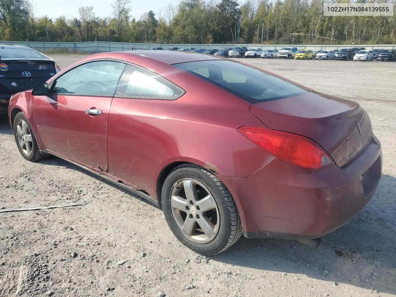 2008 Pontiac G6 Gt VIN: 1G2ZH17N384139555 Lot: 74202914