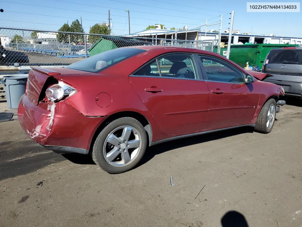 2008 Pontiac G6 Gt VIN: 1G2ZH57N484134033 Lot: 74256224