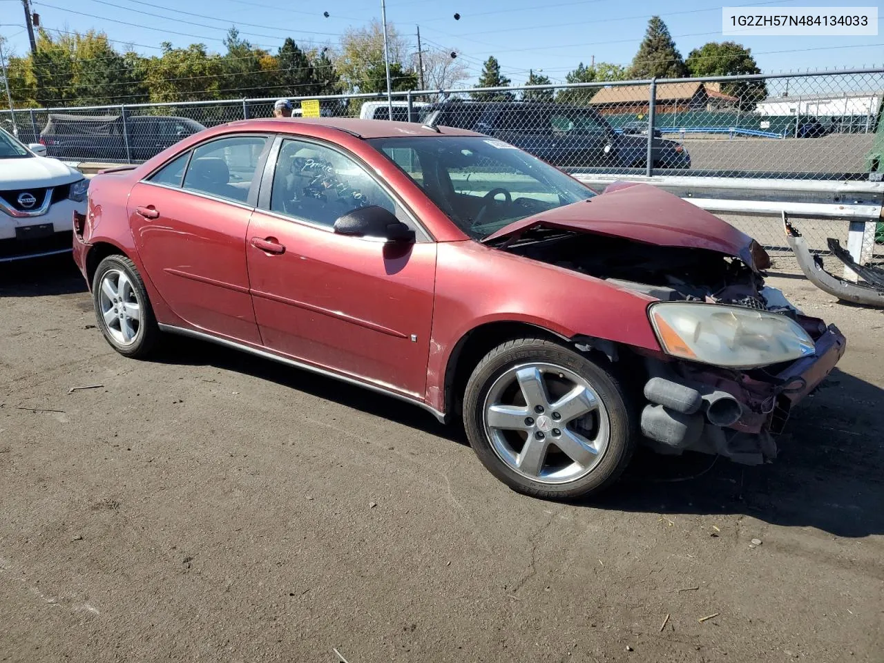 2008 Pontiac G6 Gt VIN: 1G2ZH57N484134033 Lot: 74256224