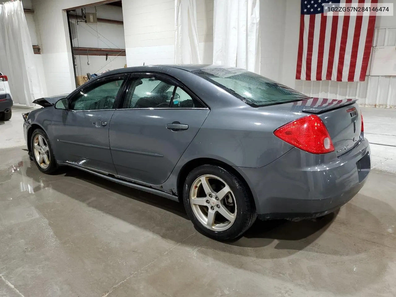 2008 Pontiac G6 Base VIN: 1G2ZG57N284146474 Lot: 74698024