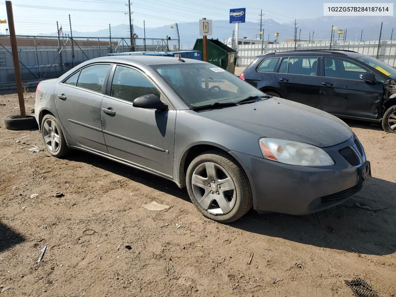 2008 Pontiac G6 Base VIN: 1G2ZG57B284187614 Lot: 74929954