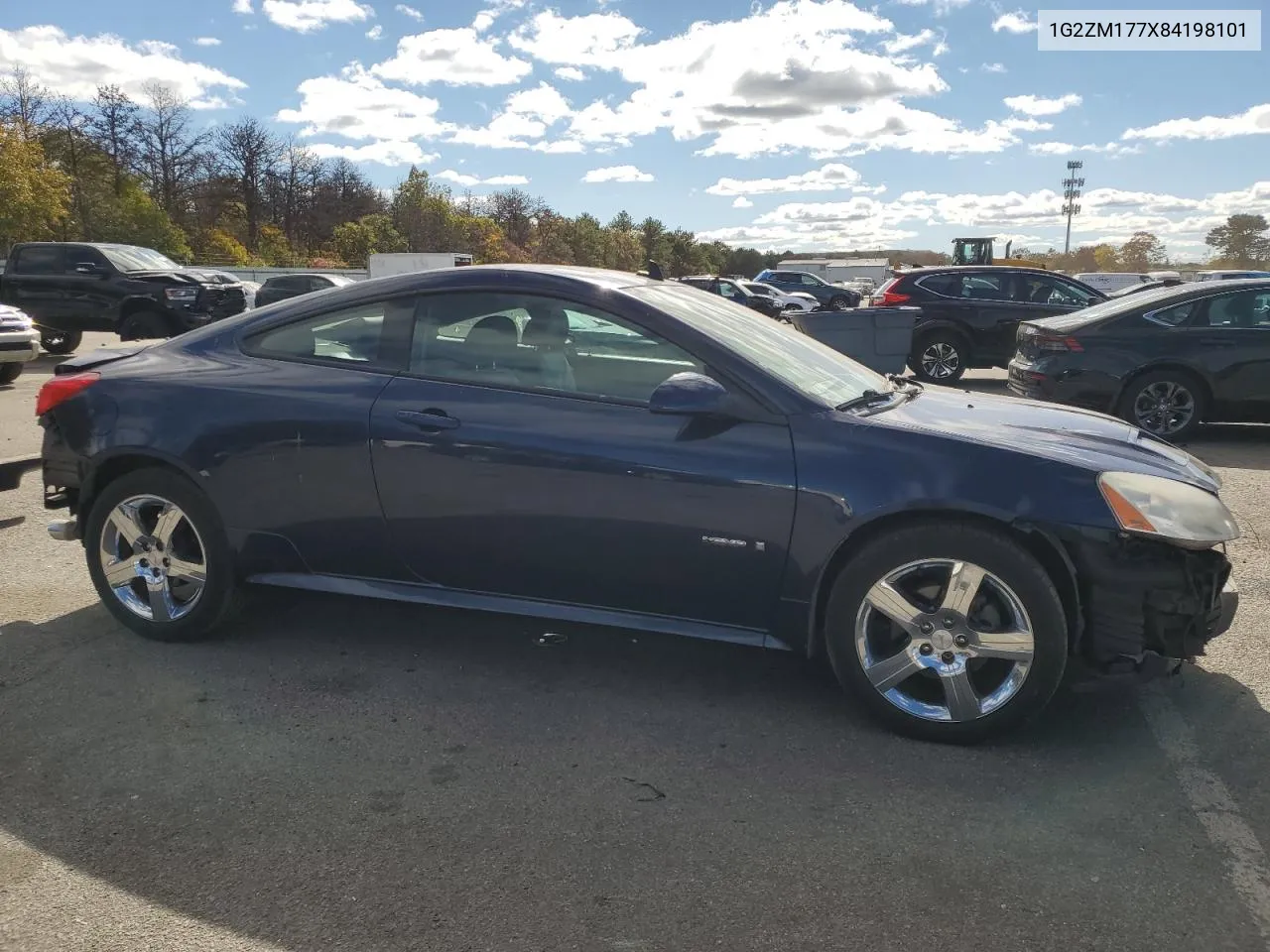 2008 Pontiac G6 Gxp VIN: 1G2ZM177X84198101 Lot: 74971834