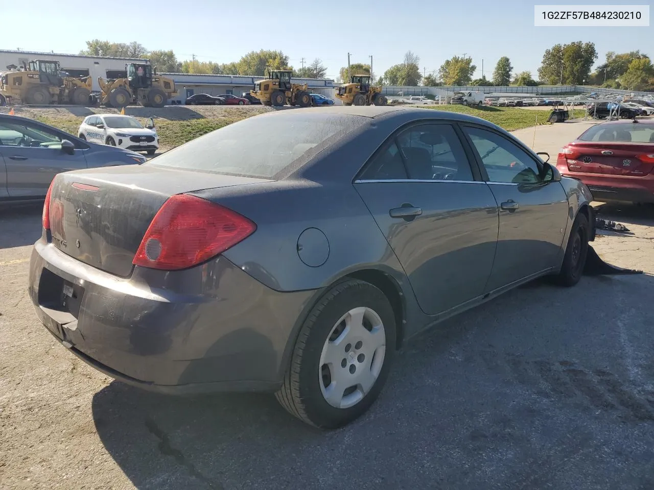 2008 Pontiac G6 Value Leader VIN: 1G2ZF57B484230210 Lot: 74972884