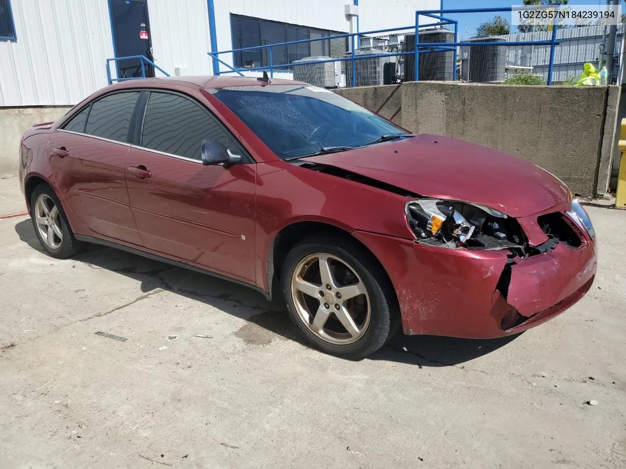 2008 Pontiac G6 Base VIN: 1G2ZG57N184239194 Lot: 74981984