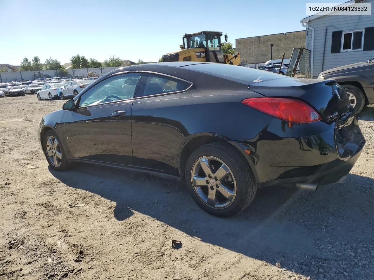 2008 Pontiac G6 Gt VIN: 1G2ZH17N084123832 Lot: 75195694