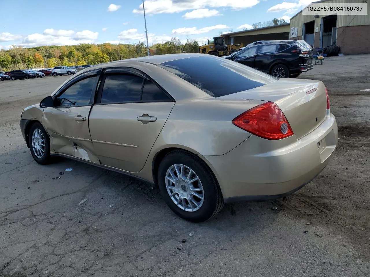 2008 Pontiac G6 Value Leader VIN: 1G2ZF57B084160737 Lot: 75253014