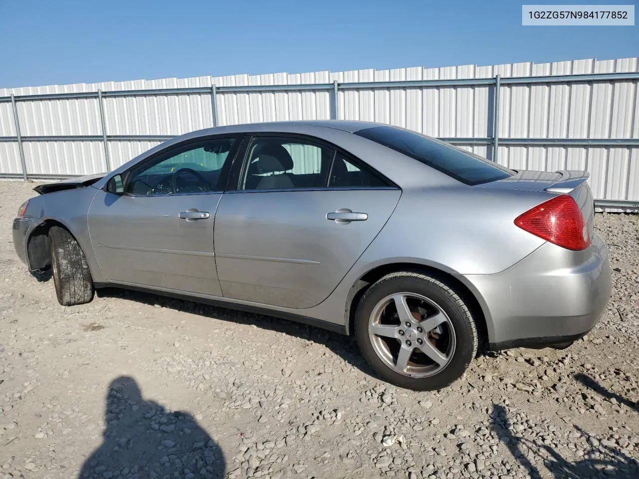 2008 Pontiac G6 Base VIN: 1G2ZG57N984177852 Lot: 75307414