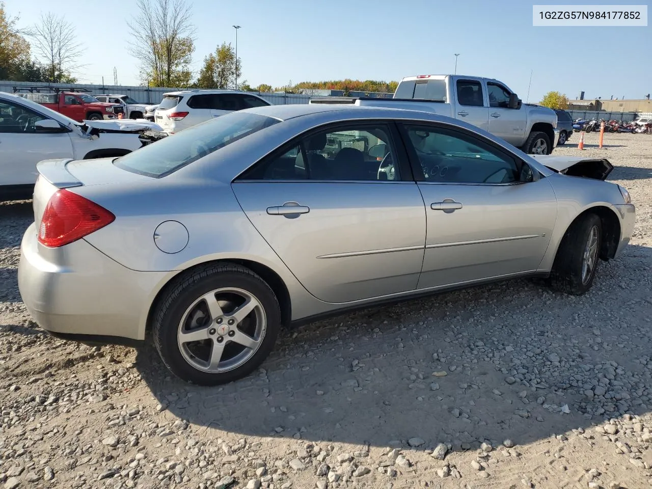 2008 Pontiac G6 Base VIN: 1G2ZG57N984177852 Lot: 75307414