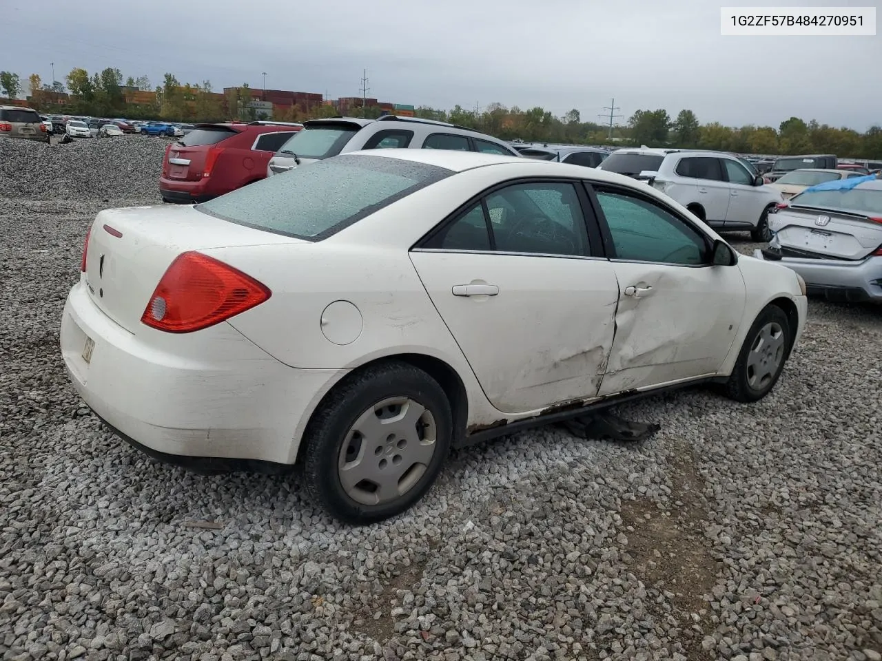 2008 Pontiac G6 Value Leader VIN: 1G2ZF57B484270951 Lot: 76122534