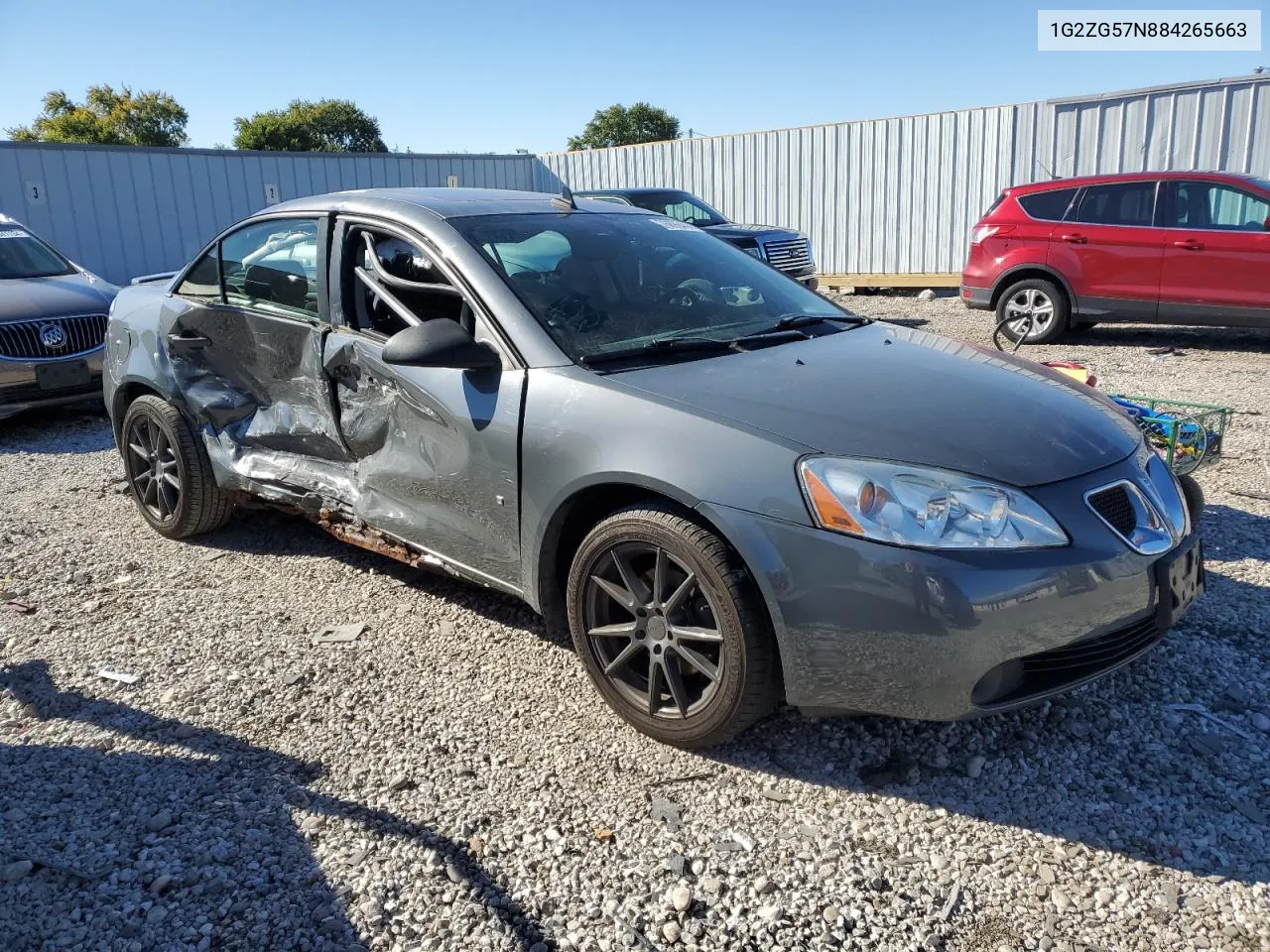 2008 Pontiac G6 Base VIN: 1G2ZG57N884265663 Lot: 76696444