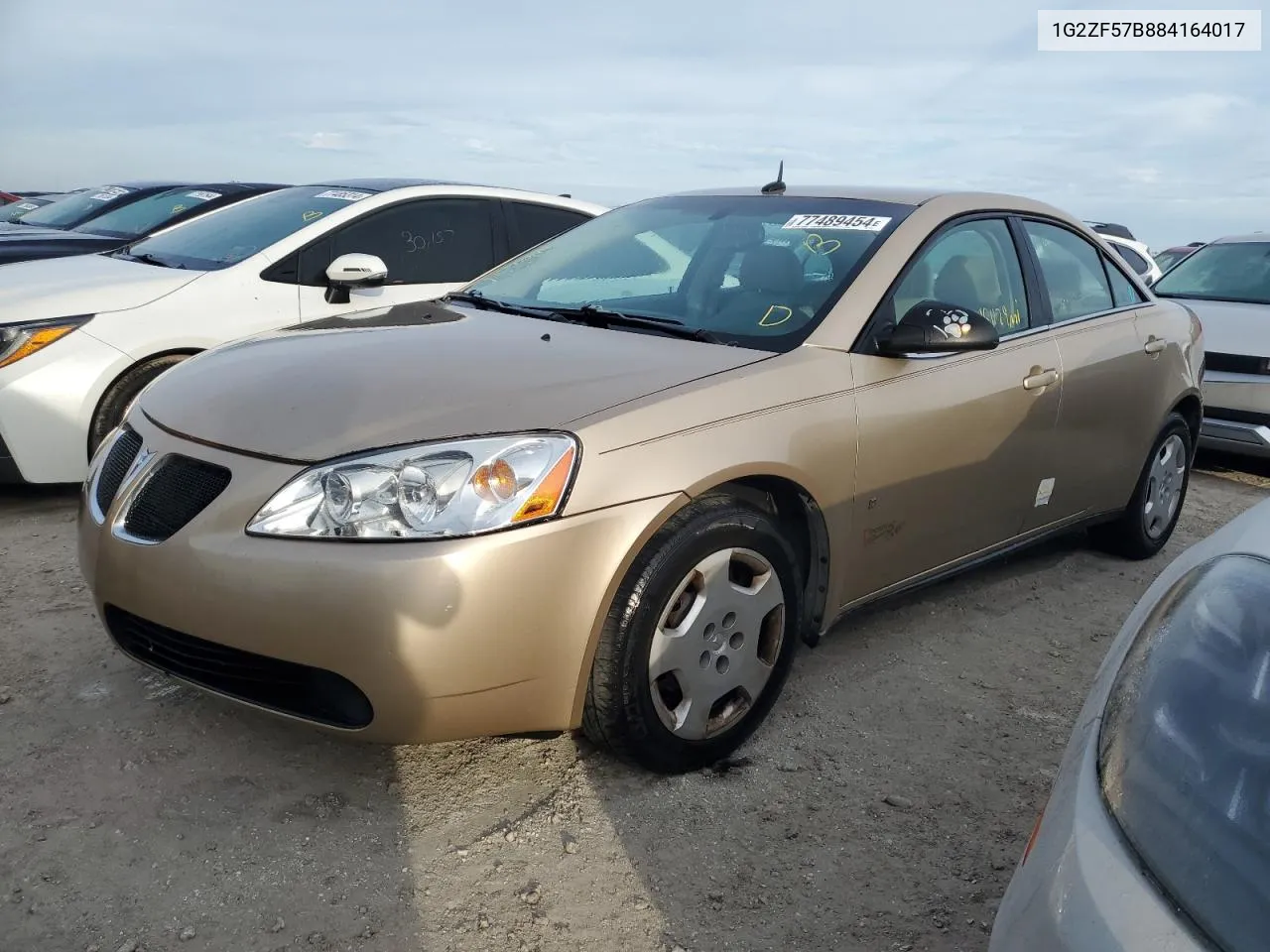 2008 Pontiac G6 Value Leader VIN: 1G2ZF57B884164017 Lot: 77489454