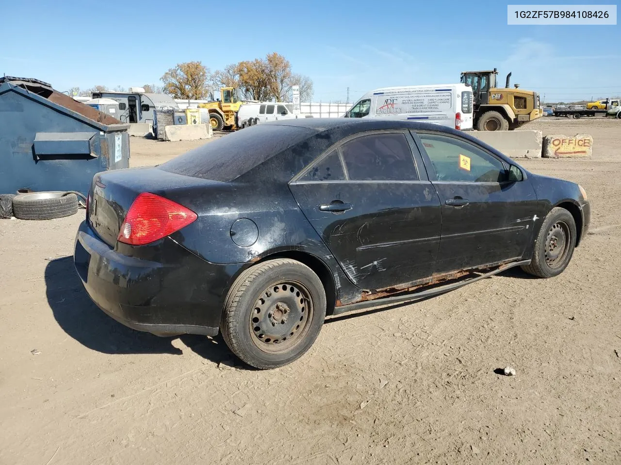 2008 Pontiac G6 Value Leader VIN: 1G2ZF57B984108426 Lot: 77564994