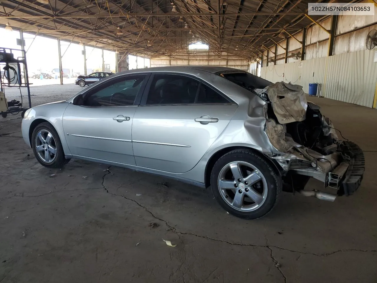 2008 Pontiac G6 Gt VIN: 1G2ZH57N084103653 Lot: 77612914