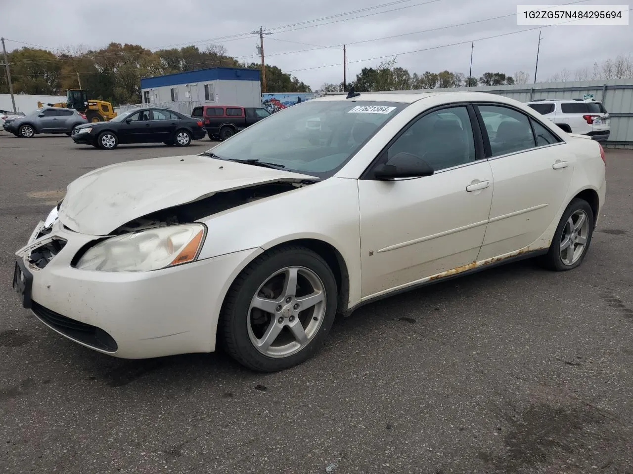 2008 Pontiac G6 Base VIN: 1G2ZG57N484295694 Lot: 77621364