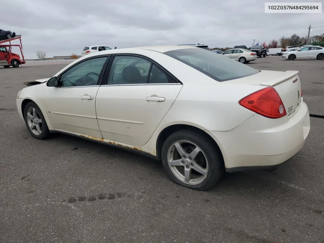 2008 Pontiac G6 Base VIN: 1G2ZG57N484295694 Lot: 77621364