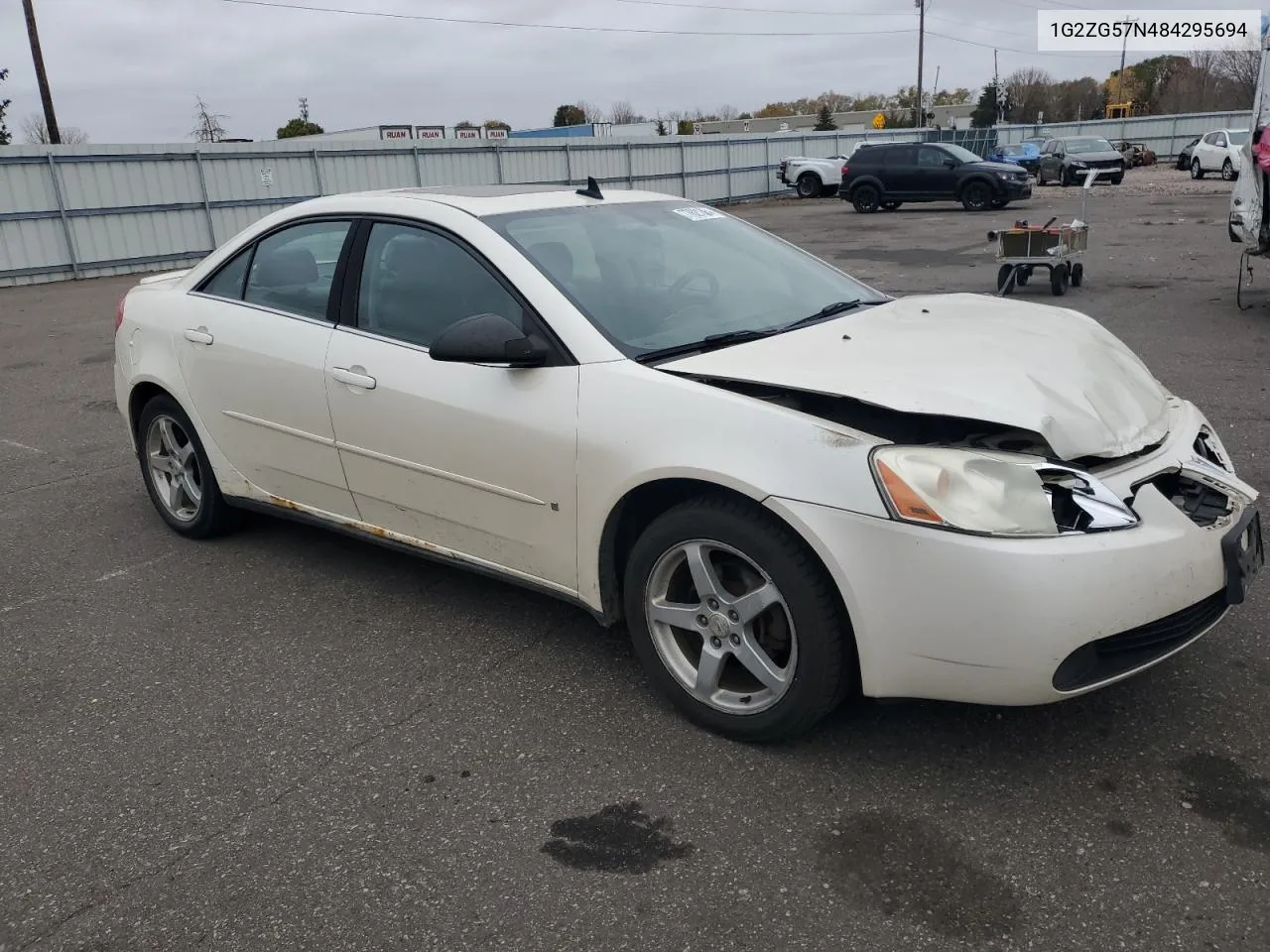 2008 Pontiac G6 Base VIN: 1G2ZG57N484295694 Lot: 77621364