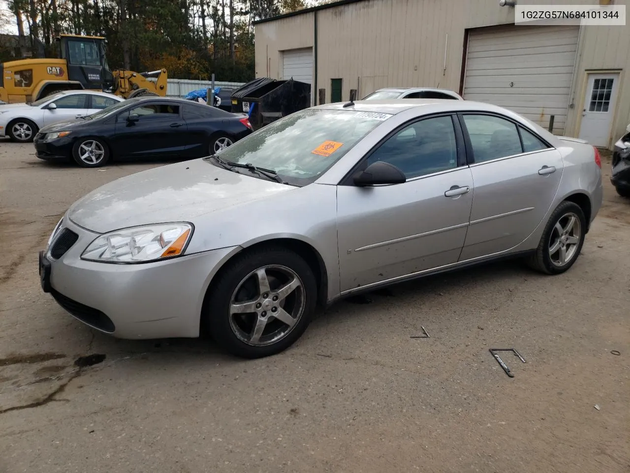 2008 Pontiac G6 Base VIN: 1G2ZG57N684101344 Lot: 77798724