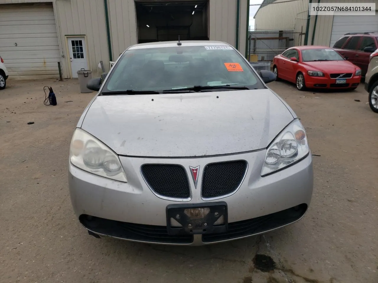 2008 Pontiac G6 Base VIN: 1G2ZG57N684101344 Lot: 77798724