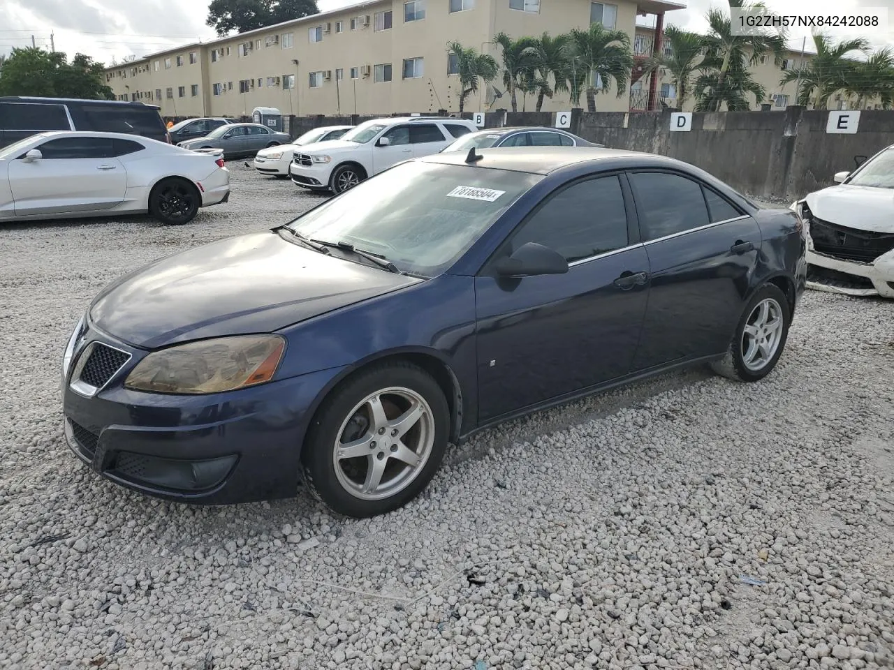 2008 Pontiac G6 Gt VIN: 1G2ZH57NX84242088 Lot: 78188504