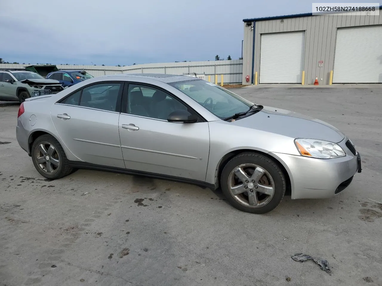 2008 Pontiac G6 Gt VIN: 1G2ZH58N274188668 Lot: 79100454