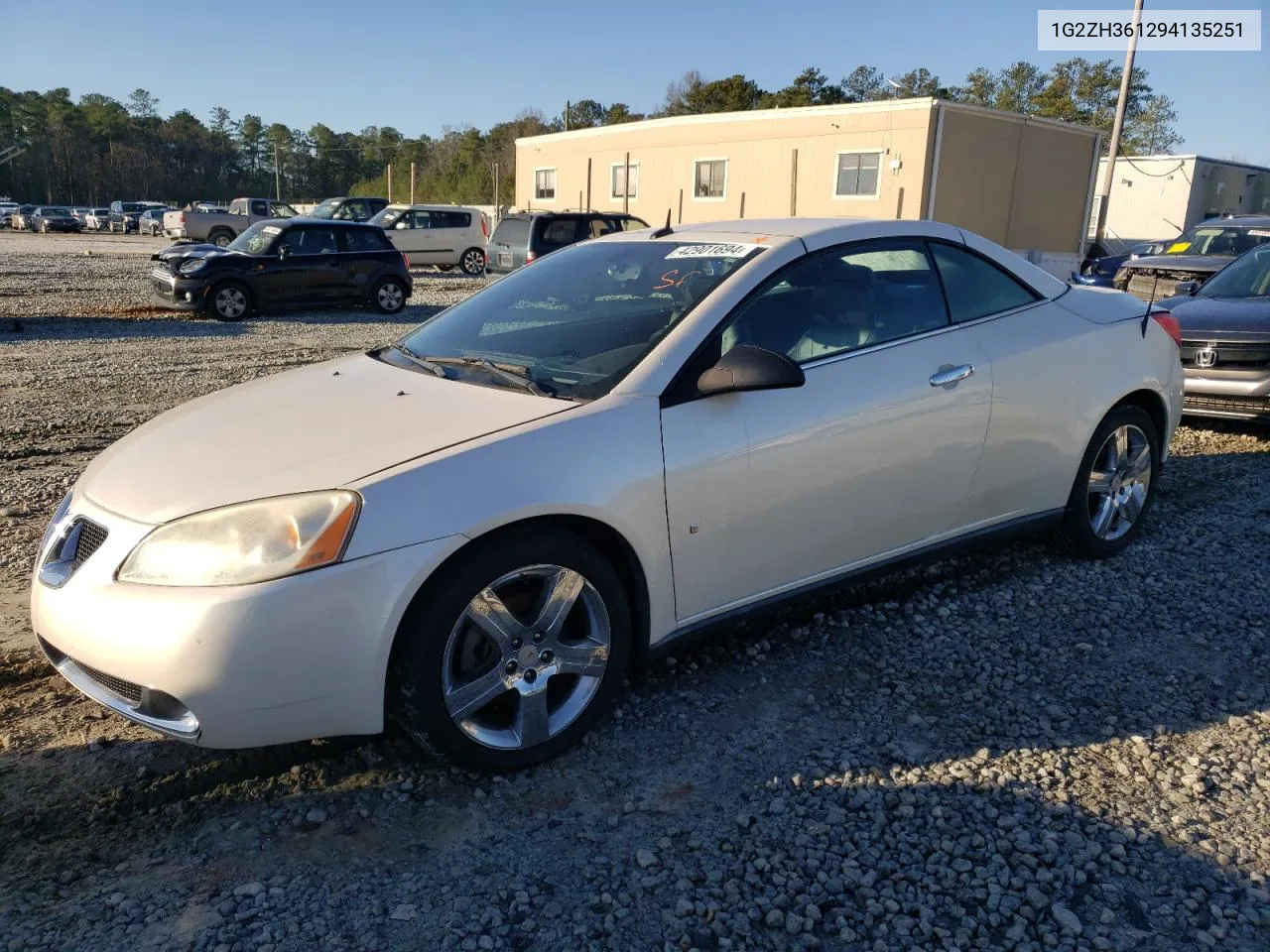 2009 Pontiac G6 Gt VIN: 1G2ZH361294135251 Lot: 42901694