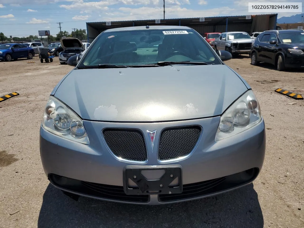 2009 Pontiac G6 VIN: 1G2ZG57B294149785 Lot: 62627294