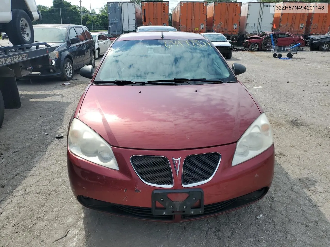 2009 Pontiac G6 Gt VIN: 1G2ZH57N494201148 Lot: 63977324