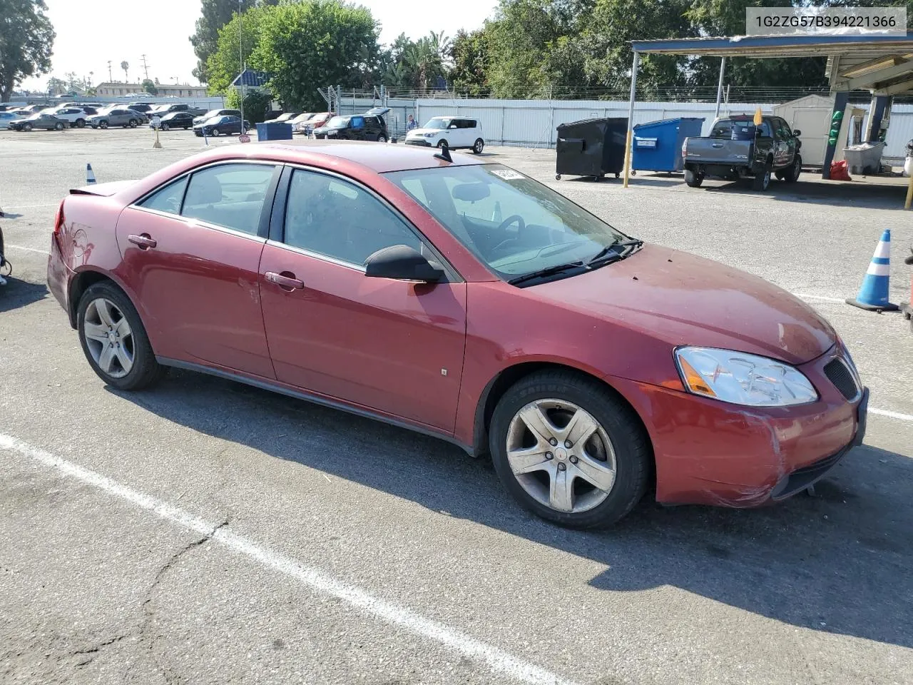 2009 Pontiac G6 VIN: 1G2ZG57B394221366 Lot: 64625474