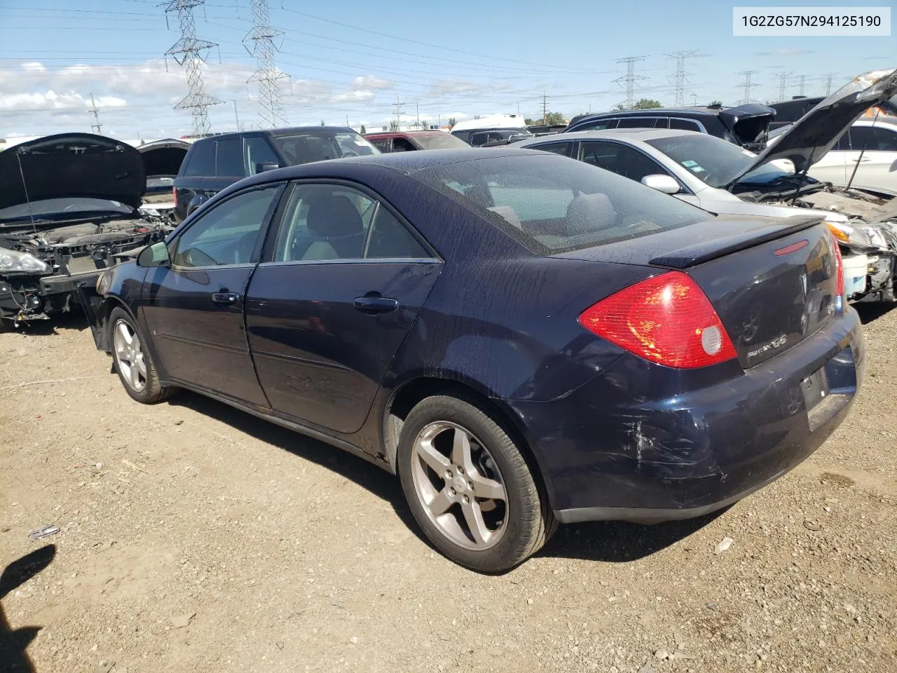 2009 Pontiac G6 VIN: 1G2ZG57N294125190 Lot: 69591384