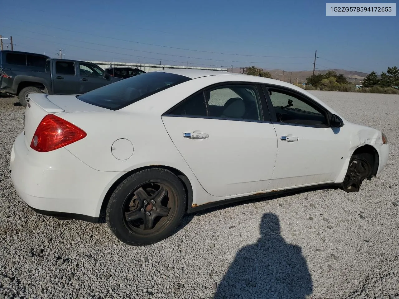 2009 Pontiac G6 VIN: 1G2ZG57B594172655 Lot: 70065284